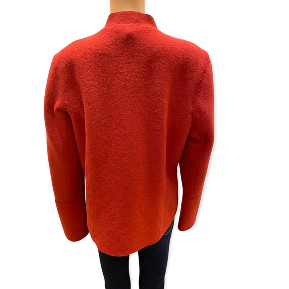 beyond threads Womens alpaca wool ruffle full zip cardigan /jacket Size L - Picture 7 of 9